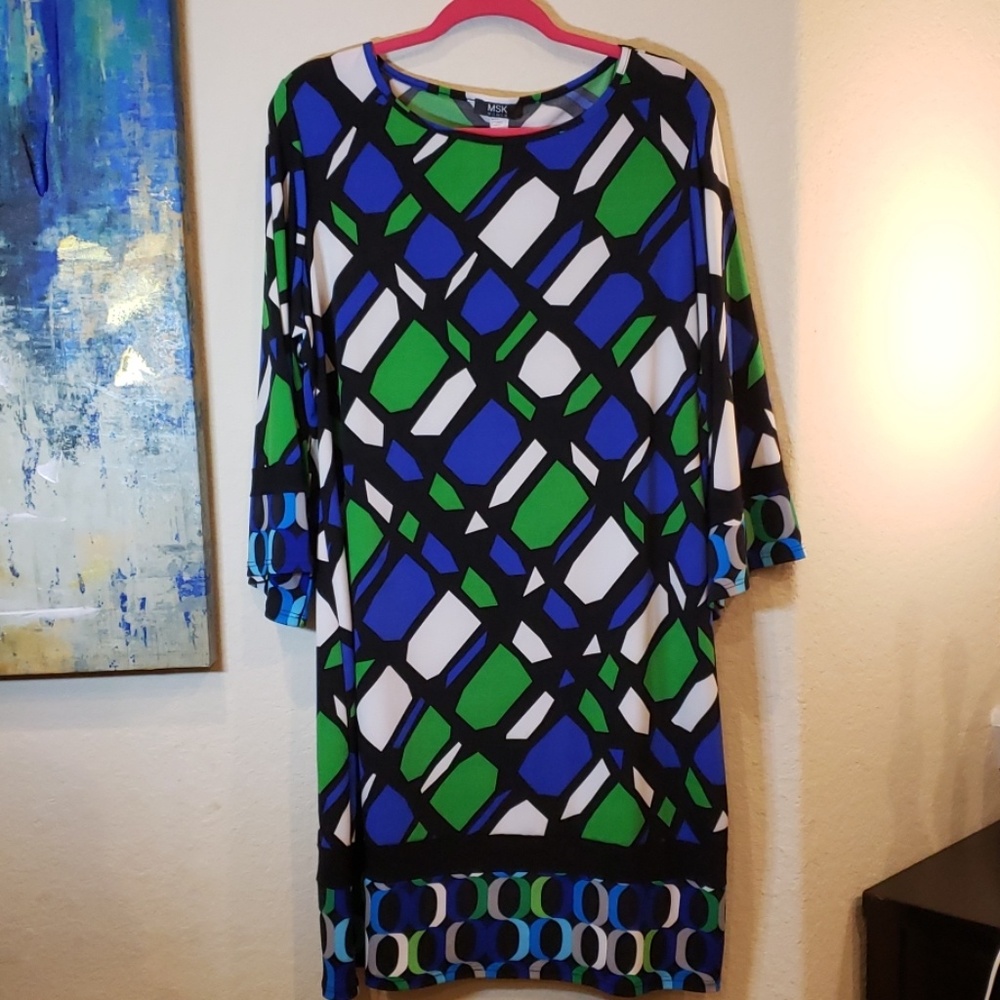 Geometric Print Dress